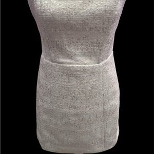 Astr White Strapless Sheath Cocktail Dress